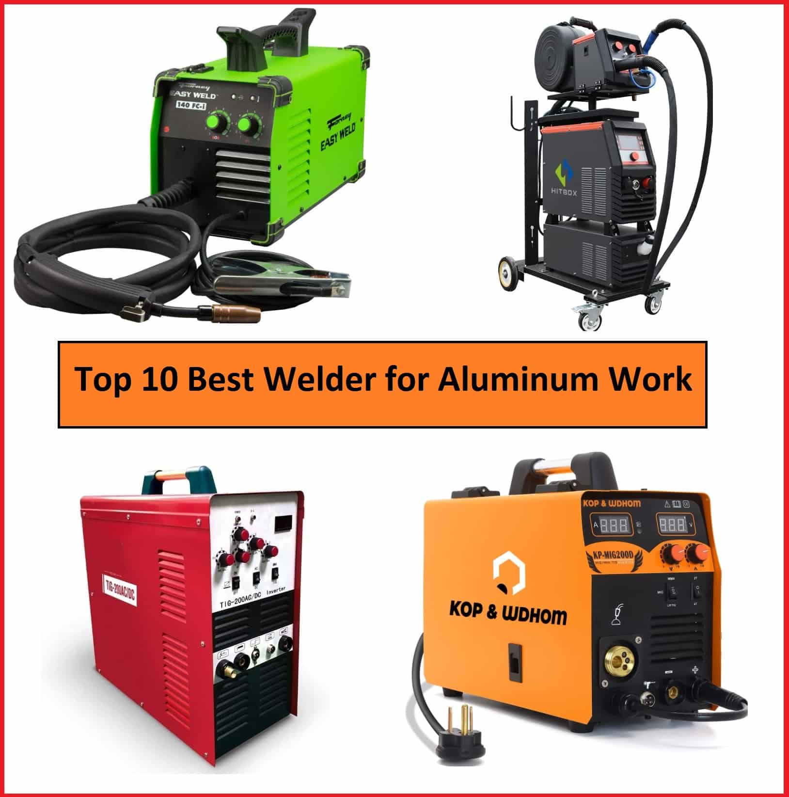 Top10 Best Welder for Aluminum 2023 - Comprehensive Guide